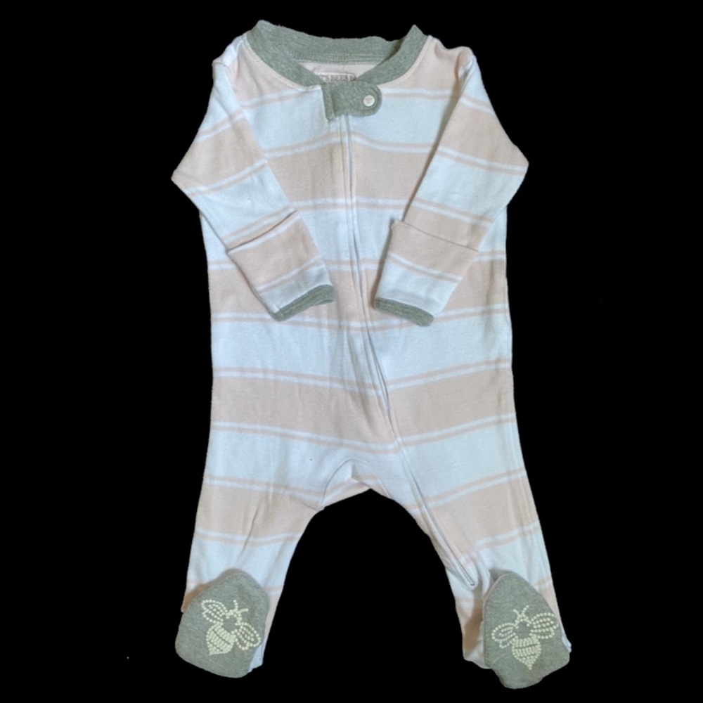 Burt’s Bees Striped Sleeper 0-3 Months